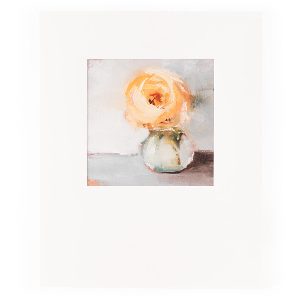 Matted Floral Art Print