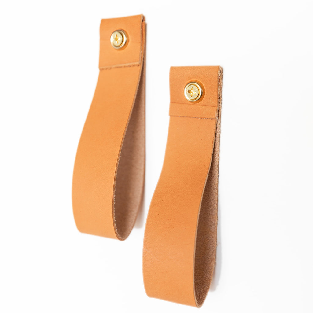 Set of 2 Leather Hangers