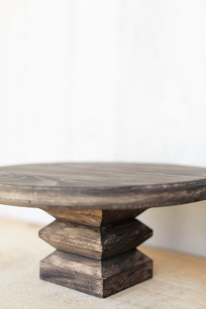 Wooden Cake Stand - NEW Colors
