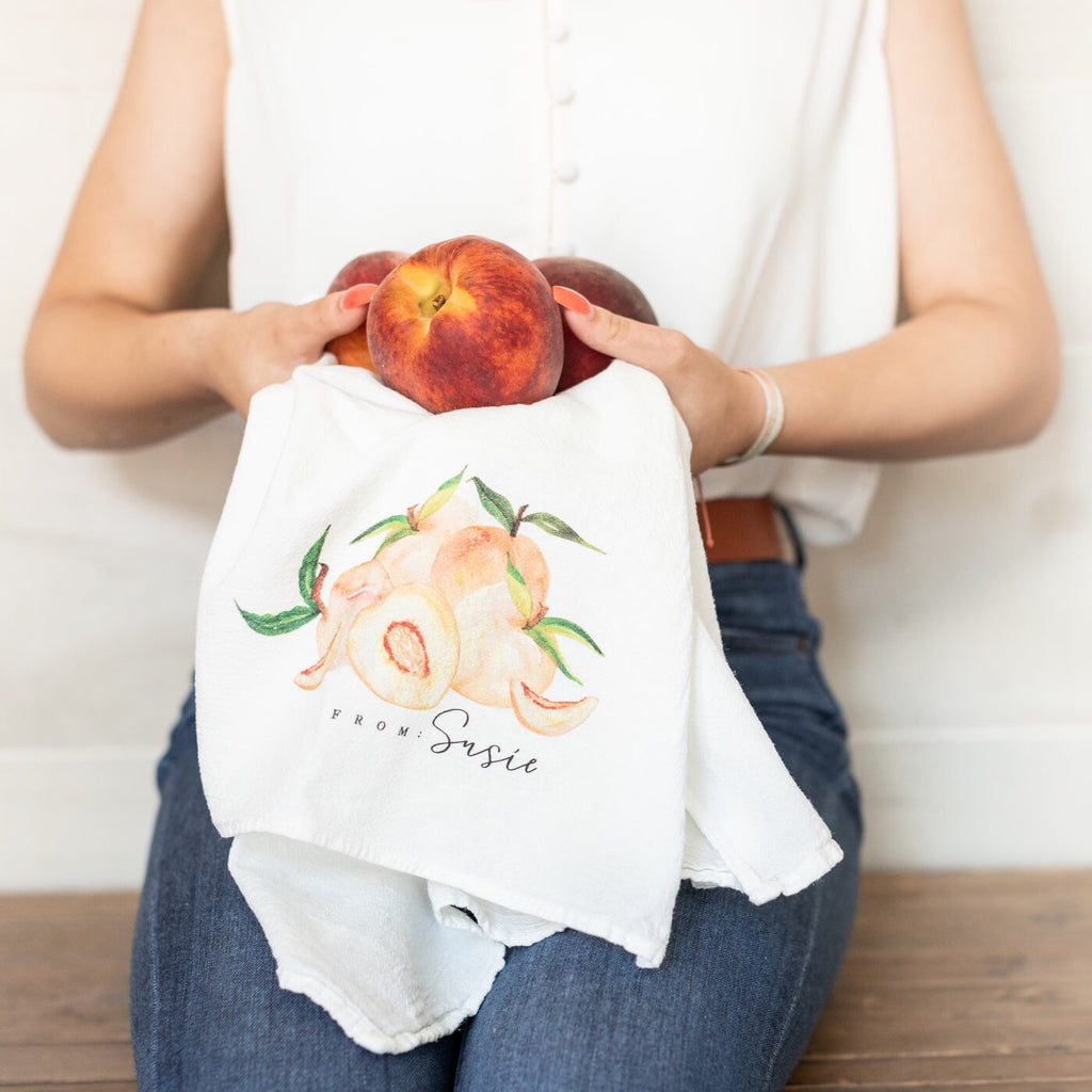 From: Susie Exclusive Peach Tea Towel