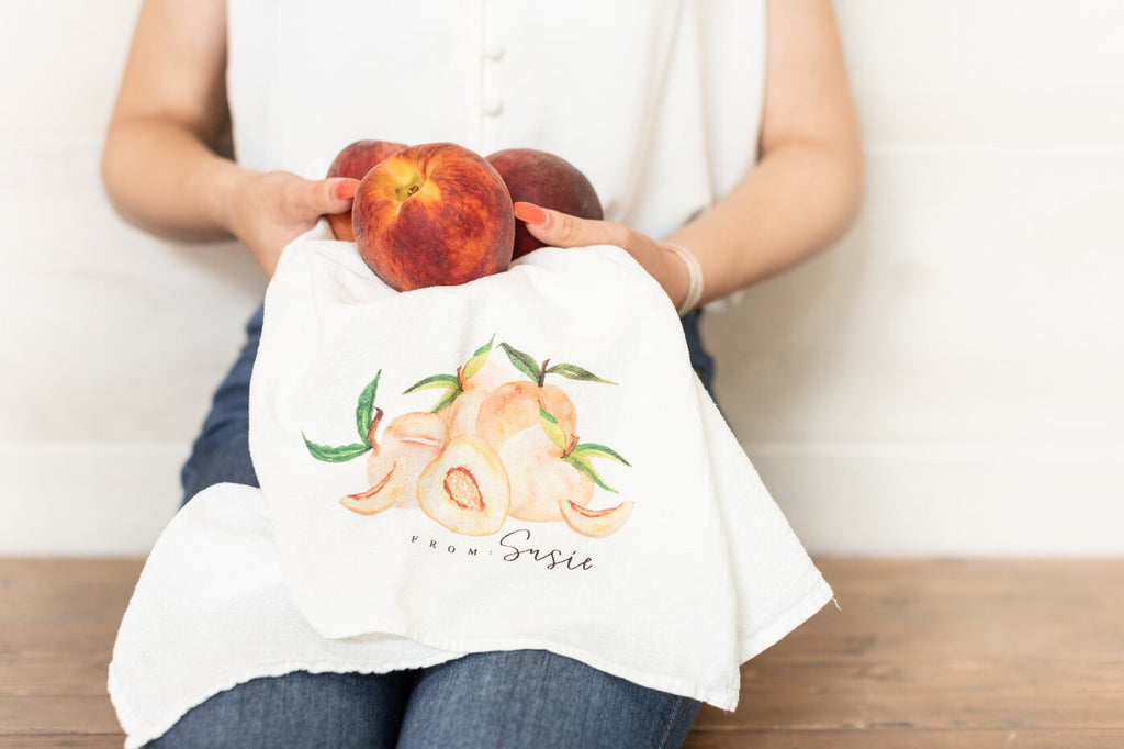 From: Susie Exclusive Peach Tea Towel