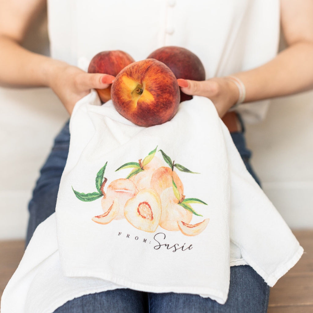 From: Susie Exclusive Peach Tea Towel